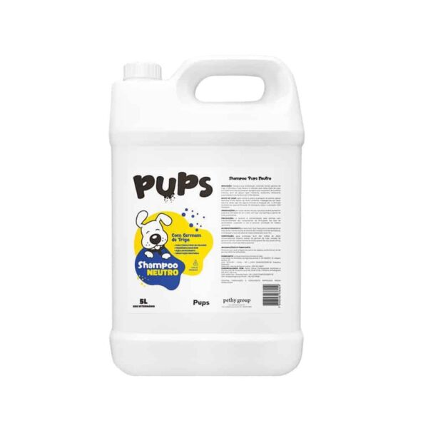 Shampoo Pups Neutro 5L para Cães Pethy Group