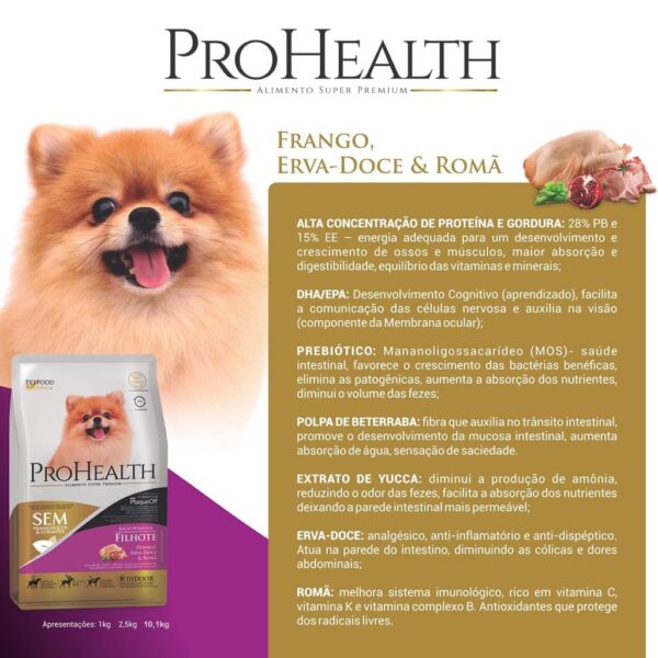 Ração Pro Health Cães Filhotes de Raças Pequenas - Image 3