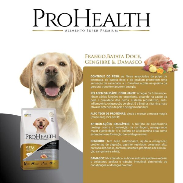 Ração Pro Health Light Cães Castrados de Raças Médias - Image 3