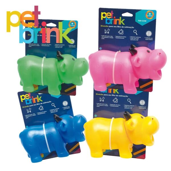 Brinquedo Fun Cow Pet Brink para Cães