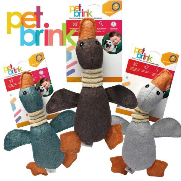 Brinquedo Natural Duck Pet Brink para Cães e Gatos